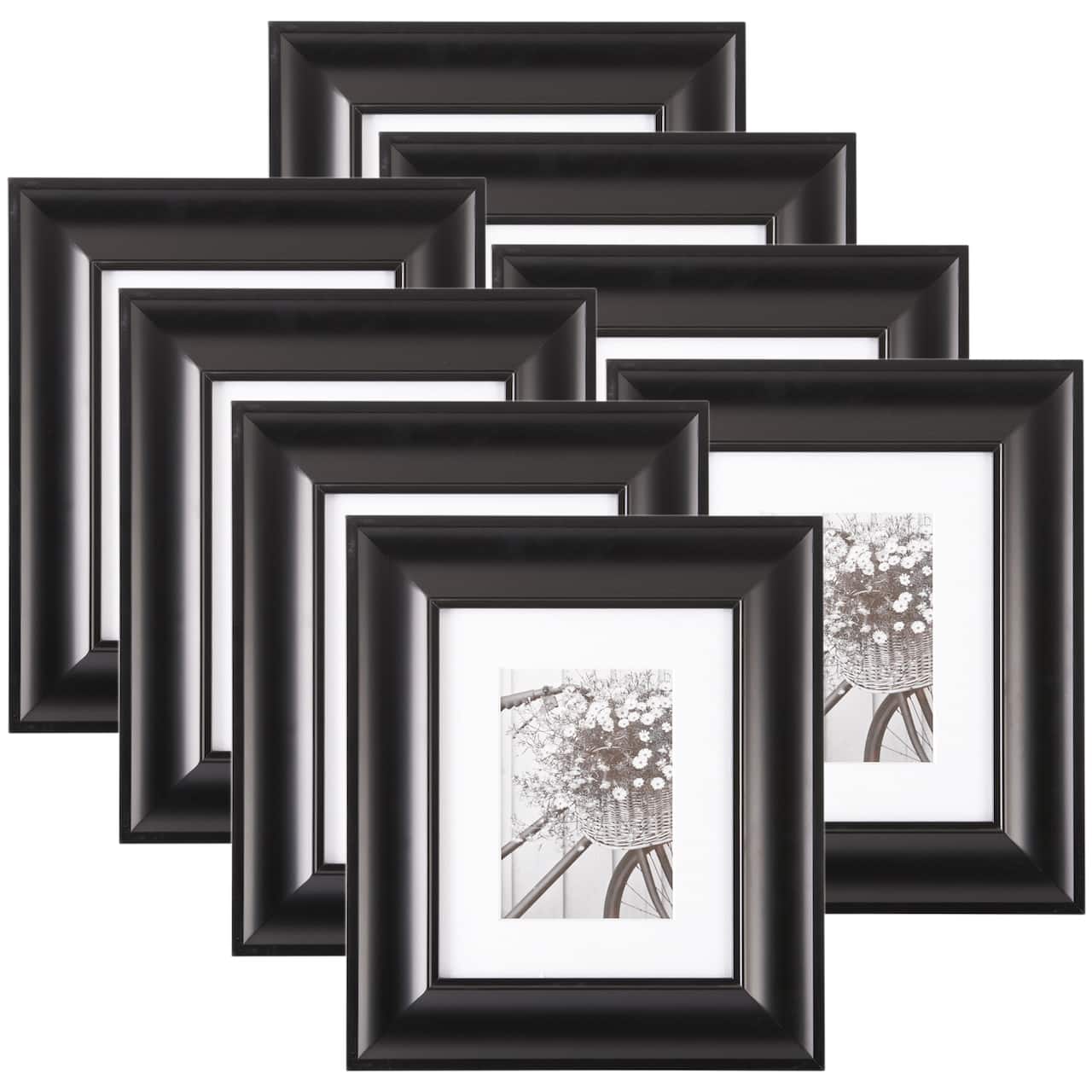 8 Pack: Black Frame with Mat, Gallery™ by Studio Décor®
